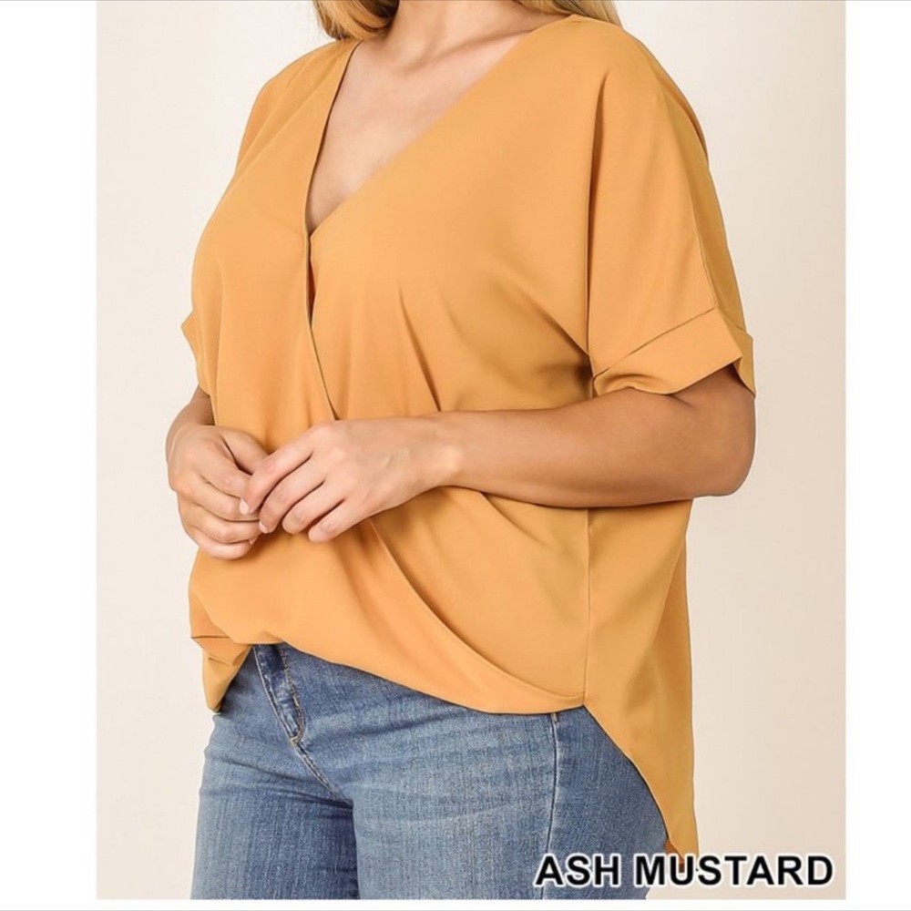 Plus Size Drape Shirt - Picture 3 of 3